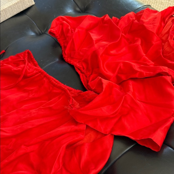 Vibrant Red Women's Maxi Dress - Picture 1 of 3